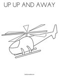 UP UP AND AWAY Coloring Page