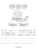 Hello 2026! Worksheet