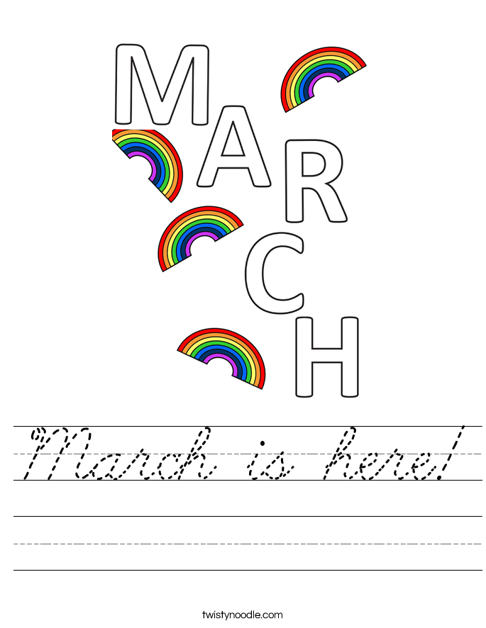 March is here! Worksheet