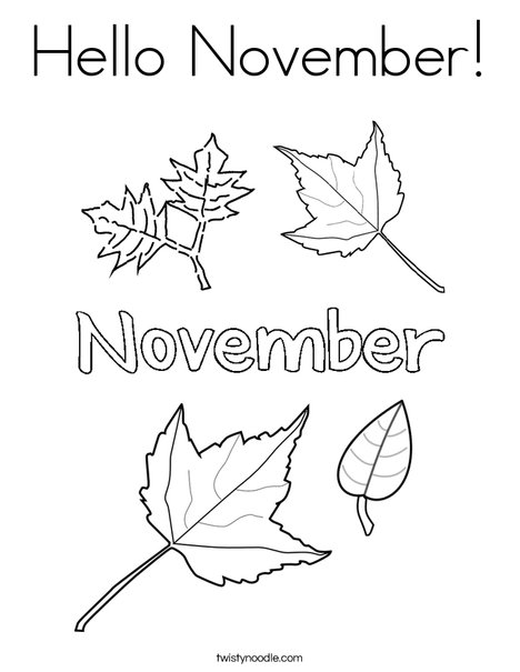 Hello November Coloring Page - Hello November 38 Coloring Page Png 468x609 Q85