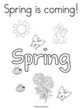 Spring is coming! Coloring Page