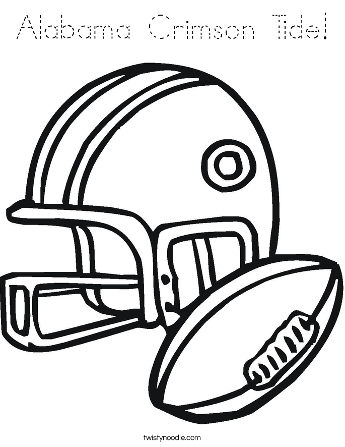 Alabama Crimson Tide! Coloring Page