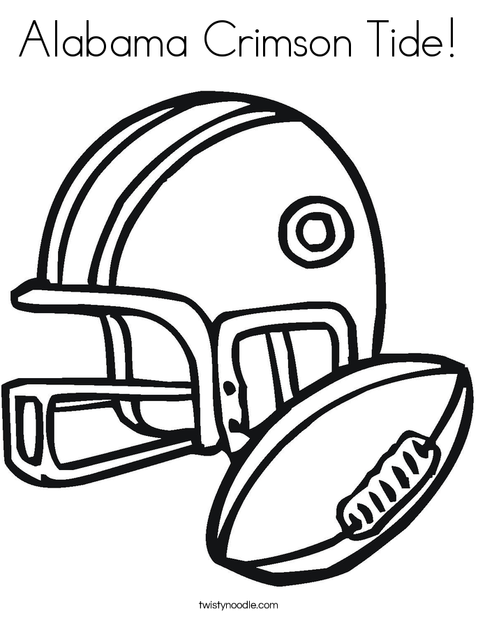 Alabama Crimson Tide! Coloring Page