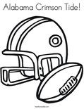 Alabama Crimson Tide! Coloring Page