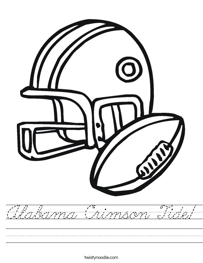 Alabama Crimson Tide! Worksheet