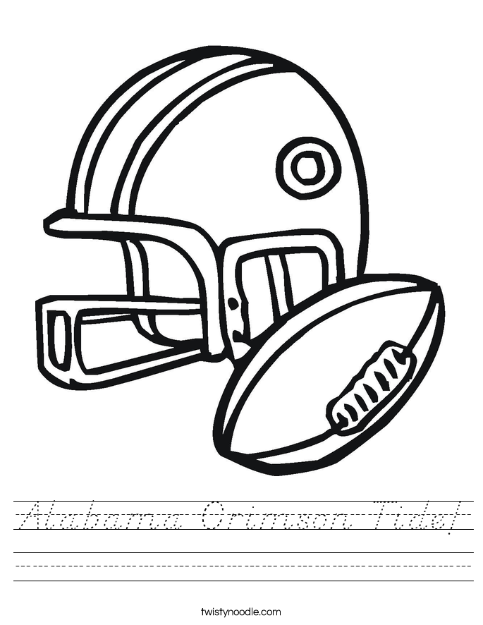 Alabama Crimson Tide! Worksheet