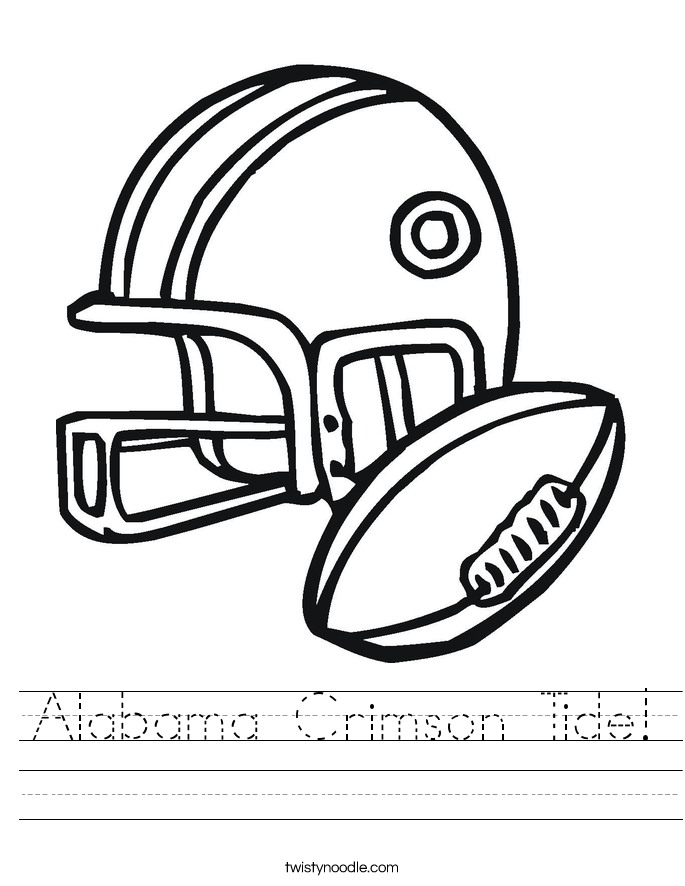 Alabama Crimson Tide! Worksheet