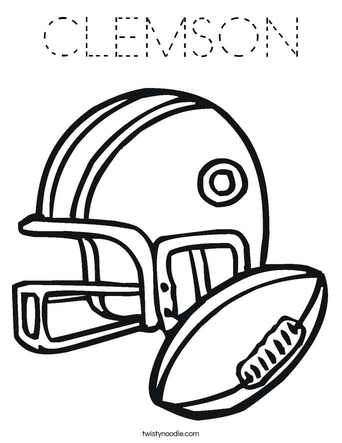 CLEMSON Coloring Page