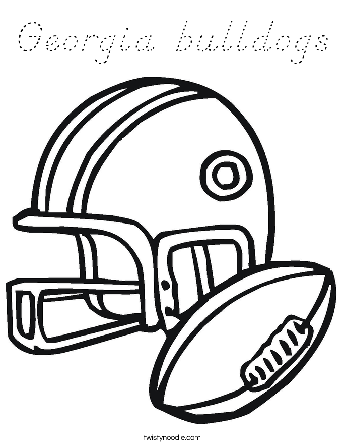 Georgia bulldogs Coloring Page