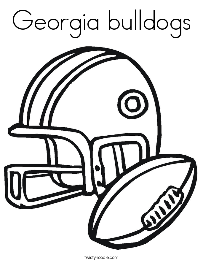 Georgia bulldogs Coloring Page
