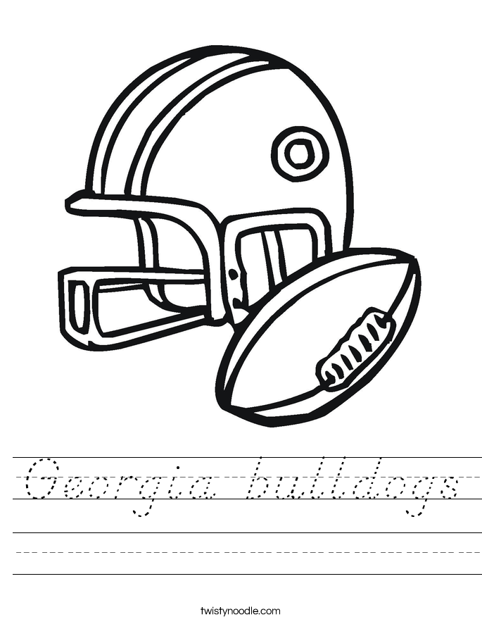 Georgia bulldogs Worksheet