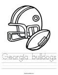 Georgia bulldogs Worksheet