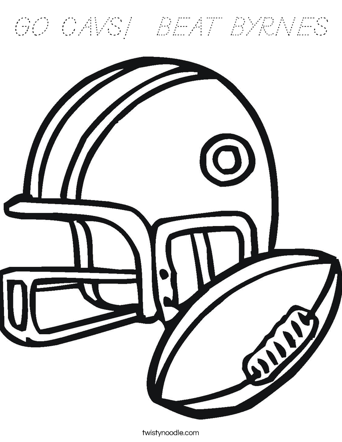 GO CAVS!  BEAT BYRNES Coloring Page