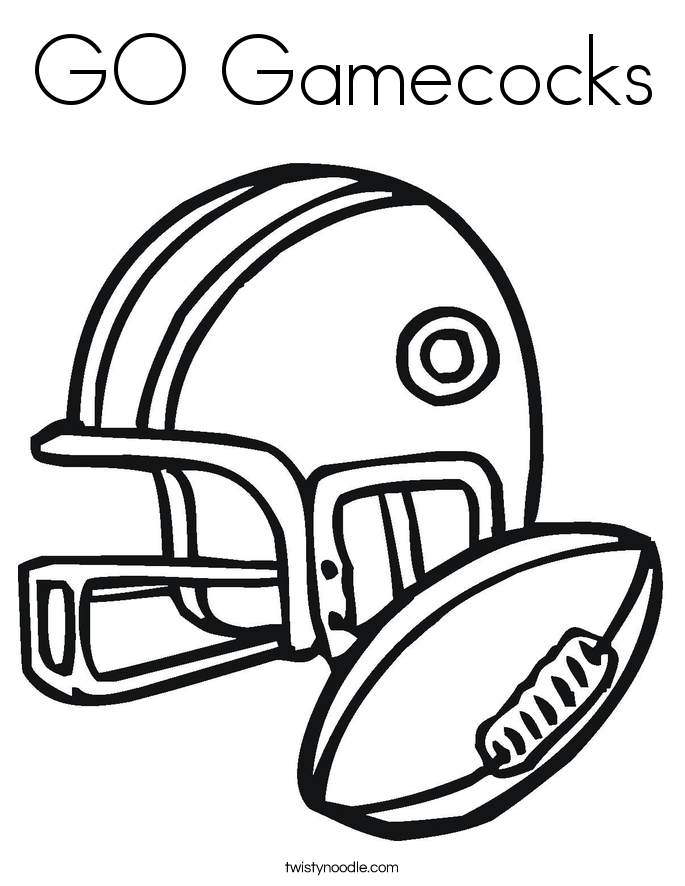 GO Gamecocks Coloring Page