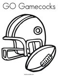 GO Gamecocks Coloring Page