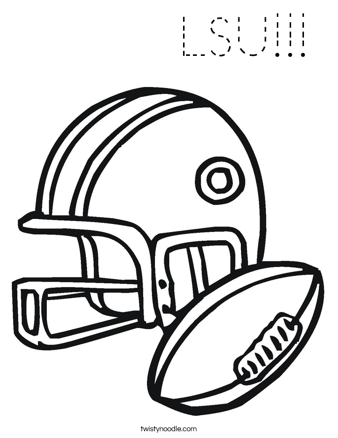      LSU!!! Coloring Page