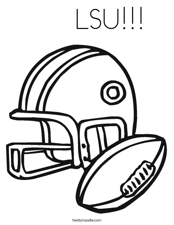       LSU!!! Coloring Page