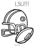       LSU!!! Coloring Page