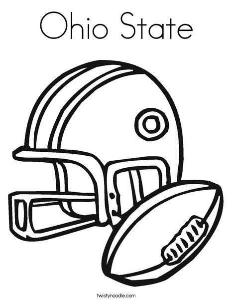 Ohio State Coloring Page - Twisty Noodle