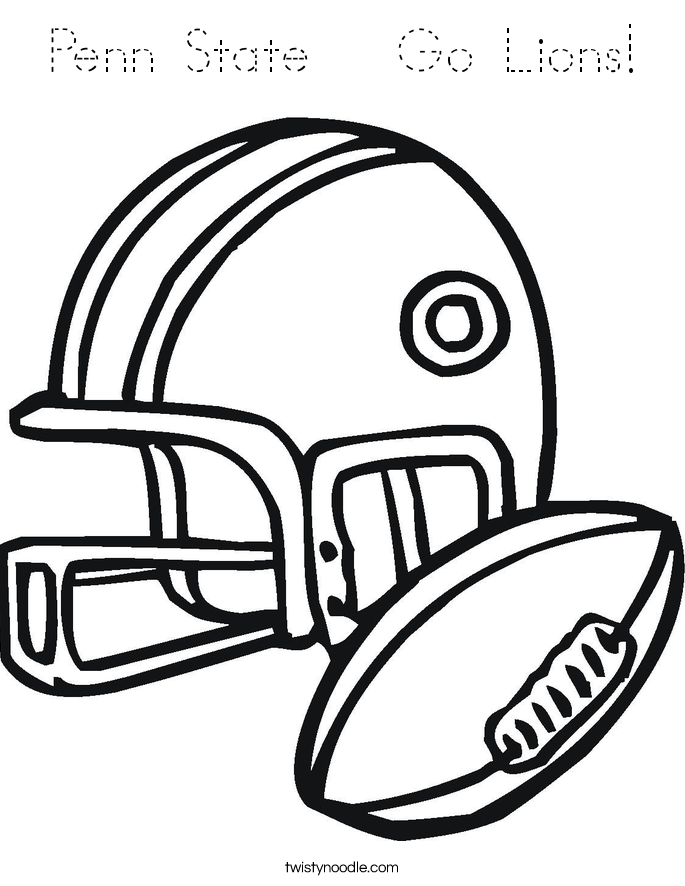 Penn State   Go Lions! Coloring Page