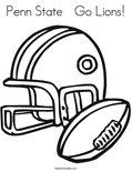 Penn State   Go Lions!Coloring Page