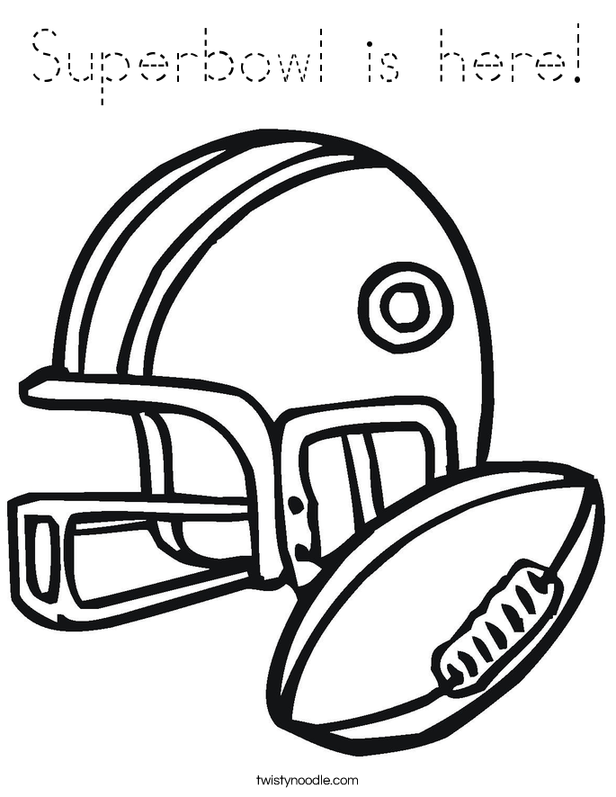 Superbowl is here! Coloring Page