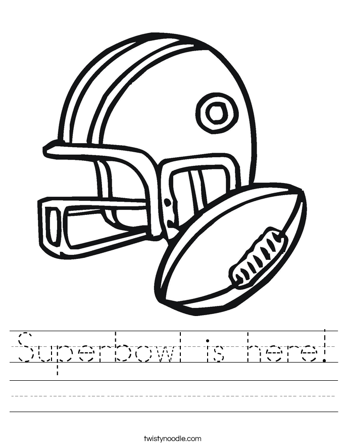 Superbowl is here! Worksheet