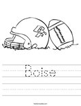 Boise Worksheet