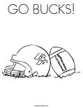 GO BUCKS! Coloring Page