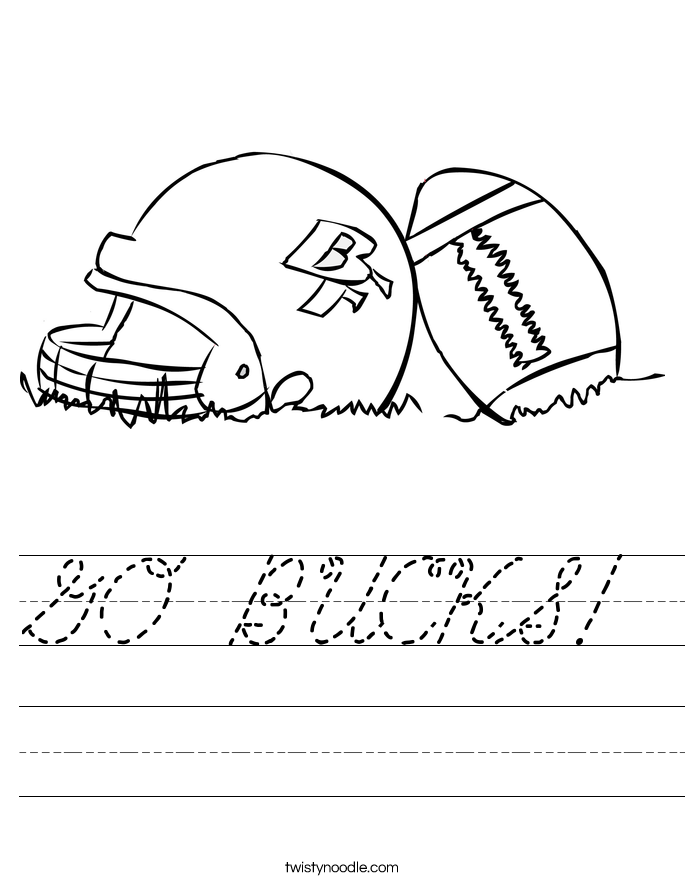 GO BUCKS! Worksheet