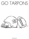 GO TARPONS Coloring Page