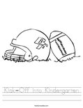 Kick-Off into Kindergarten Worksheet