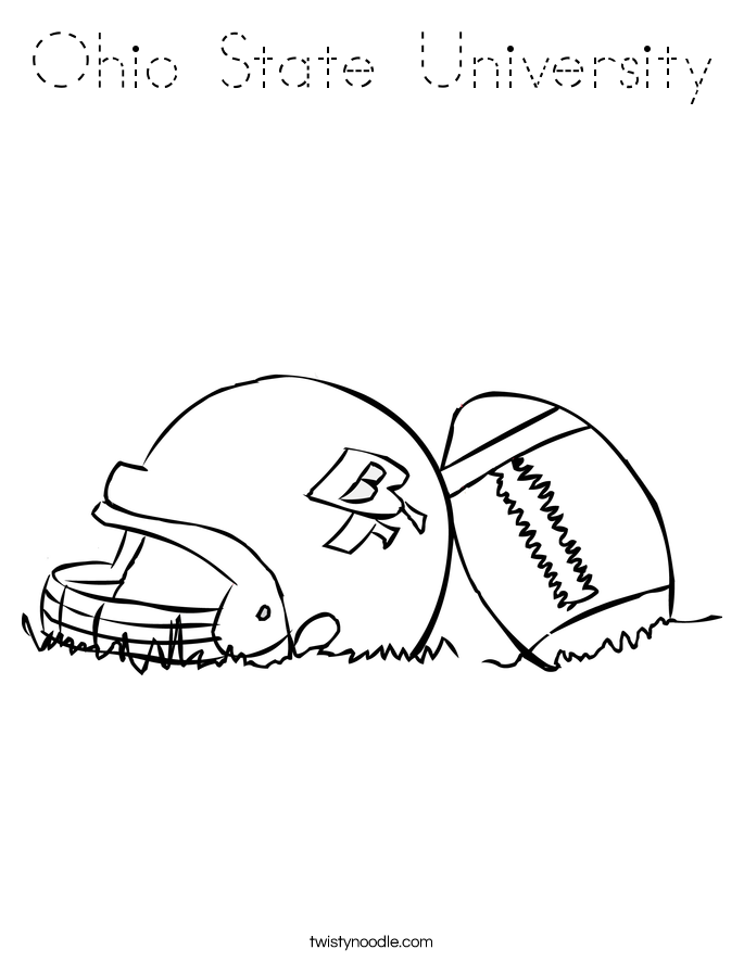 Ohio State University Coloring Page