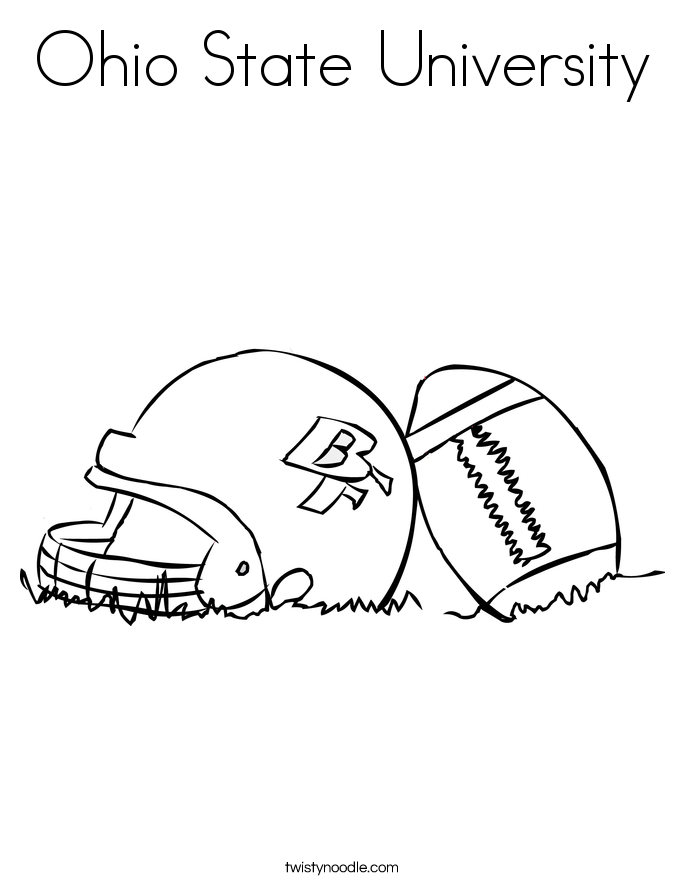 Ohio State University Coloring Page