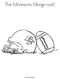 The Minnesota Vikings rock!Coloring Page