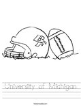 University of Michigan Worksheet