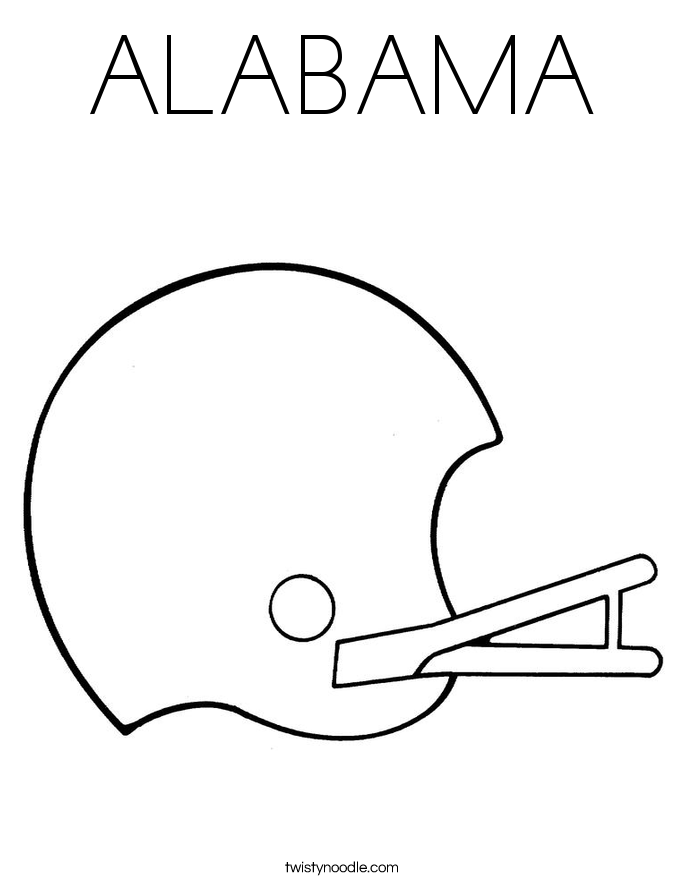 ALABAMA Coloring Page Twisty - Alabama 6 Coloring Page 