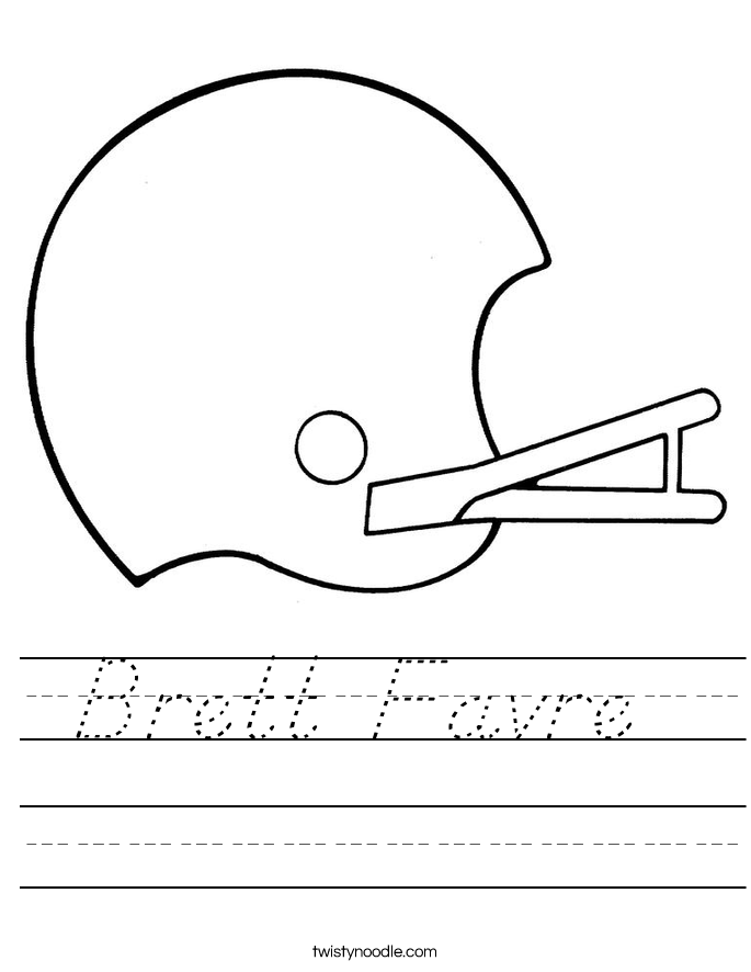 Brett Favre  Worksheet