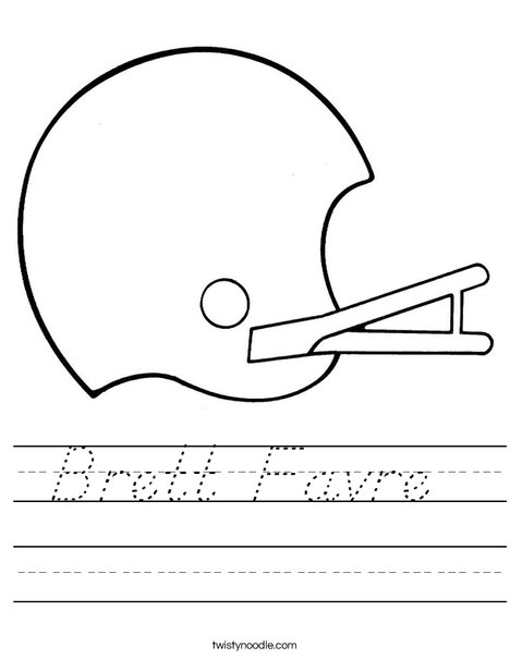 Helmet Worksheet