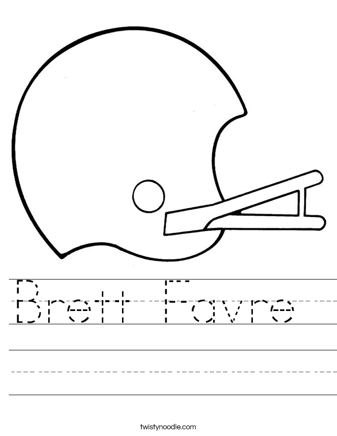 Brett Favre  Worksheet