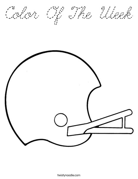 Helmet Coloring Page