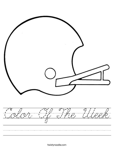 Helmet Worksheet