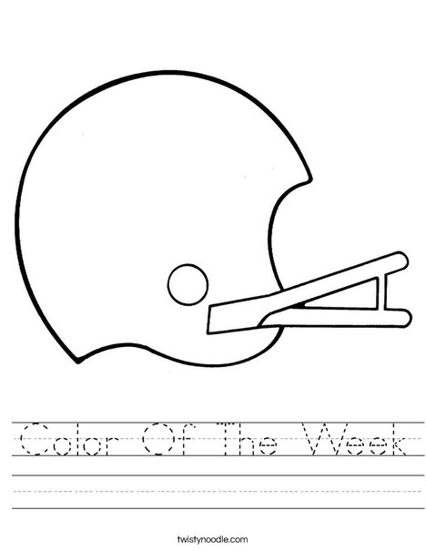 Helmet Worksheet