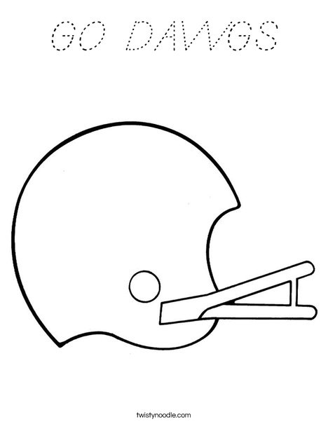 Helmet Coloring Page