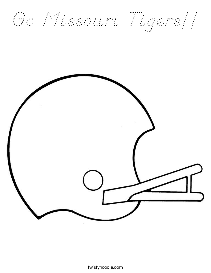 Go Missouri Tigers!! Coloring Page