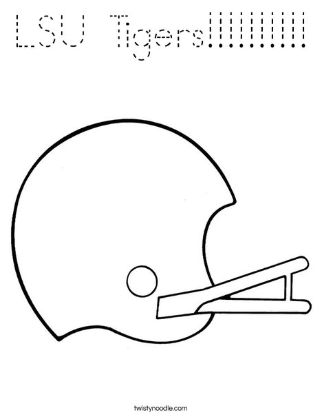 Helmet Coloring Page