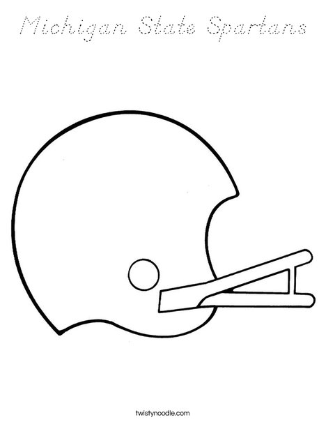 Helmet Coloring Page