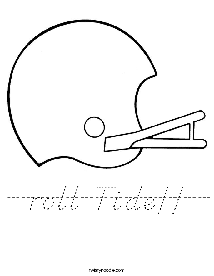 roll Tide!! Worksheet