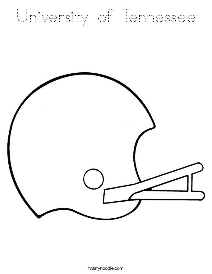 University of Tennessee Coloring Page