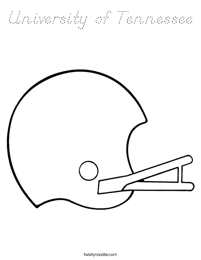 University of Tennessee Coloring Page
